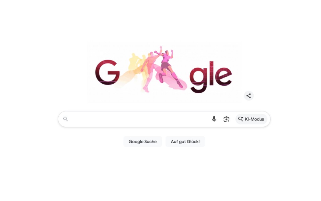 Google-Startseite im Browser